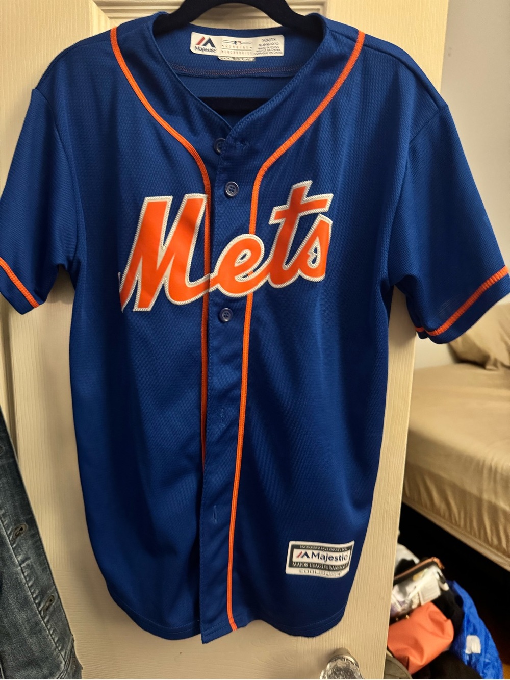 Majestic Mets Youth Baseball Jersey- Cespedes #52